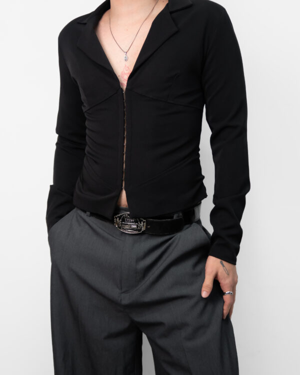 blusa fancy noir