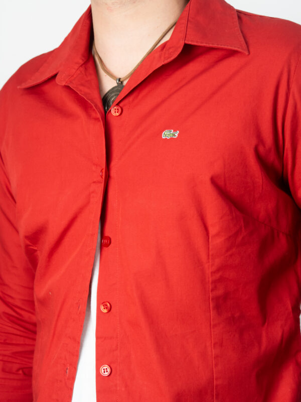 camisa lacoste vermelha