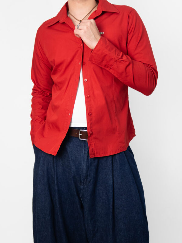 camisa lacoste vermelha