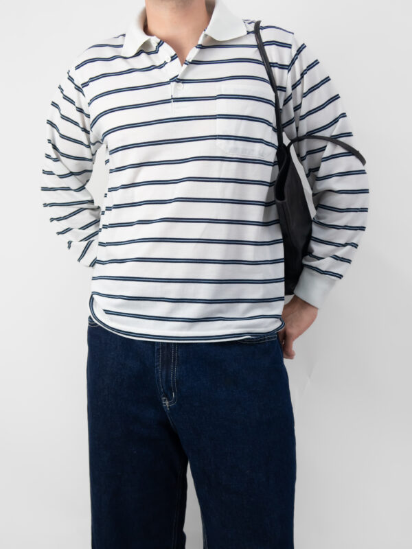 blusa polo listrada