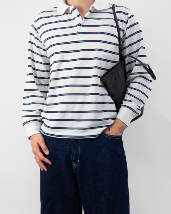 blusa polo listrada
