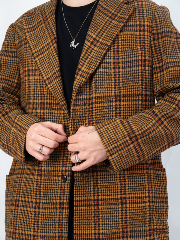 blazer tweed marinhe