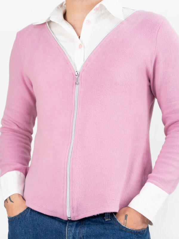blusa suéter fake layering