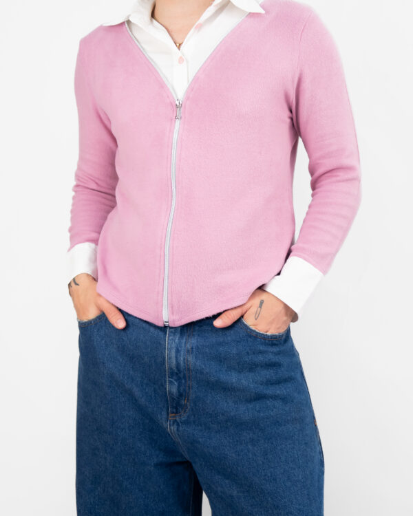 blusa suéter fake layering