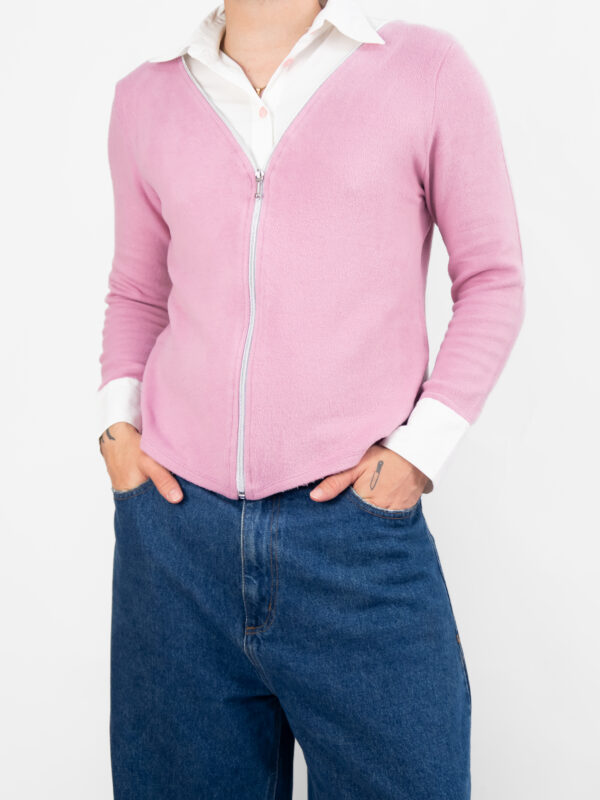blusa suéter fake layering