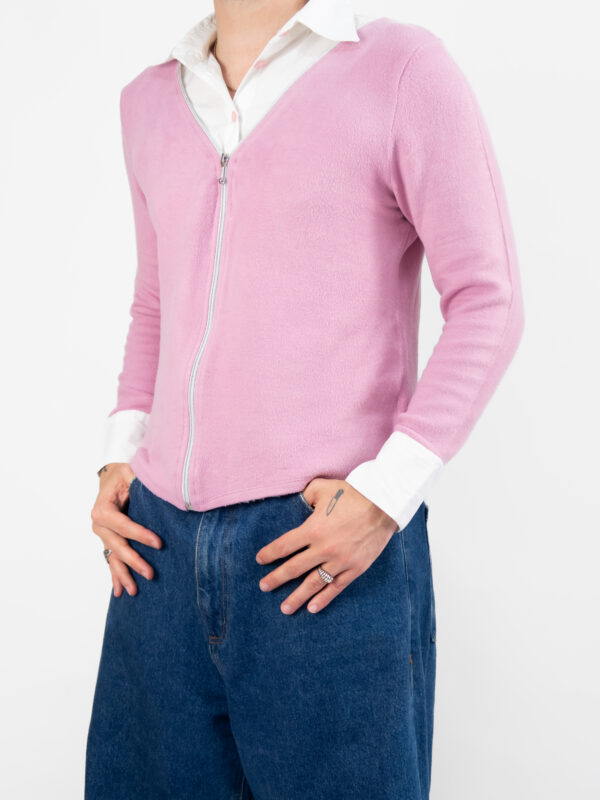 blusa suéter fake layering