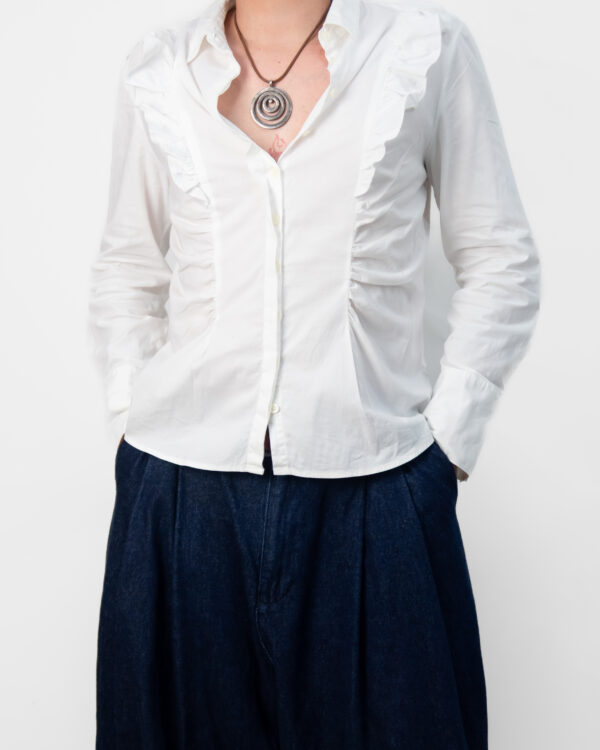 blusa babados white