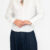 blusa pleated white