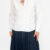 blusa pleated white