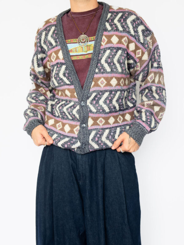 cardigan pink tricô