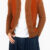 blusa tricô orange