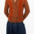 blusa tricô orange