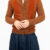 blusa tricô orange
