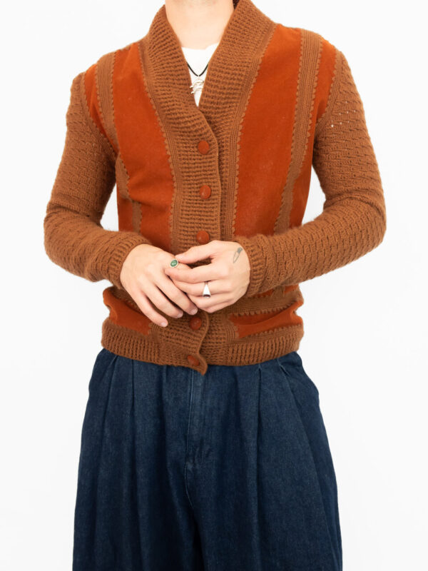 blusa tricô orange