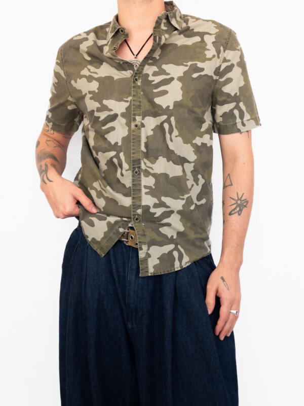 camisa zara militar