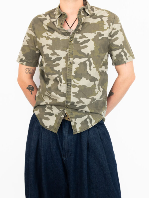 camisa zara militar