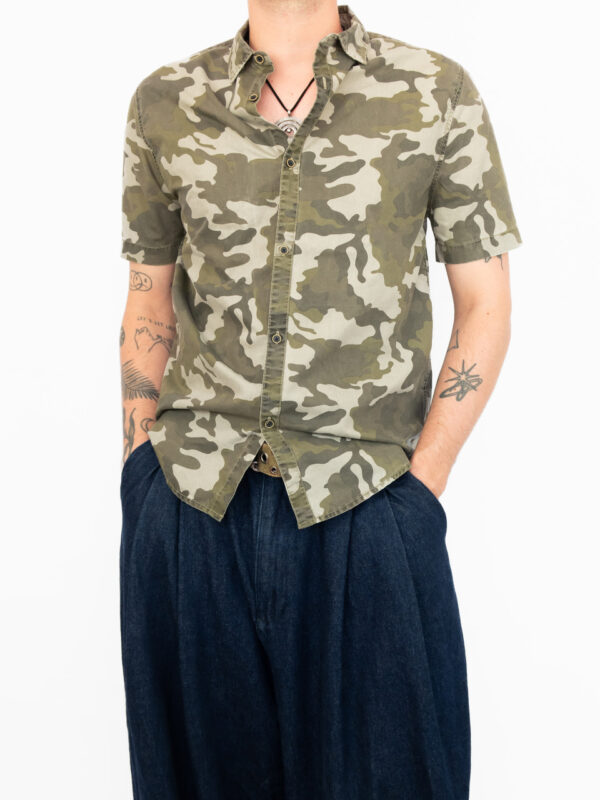 camisa zara militar
