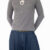 blusa uniqlo cinza