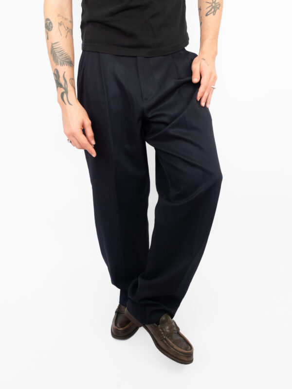 calça alfaiataria marinho