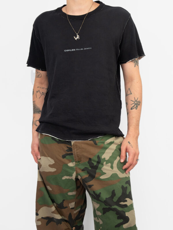 camiseta osklen dupla face