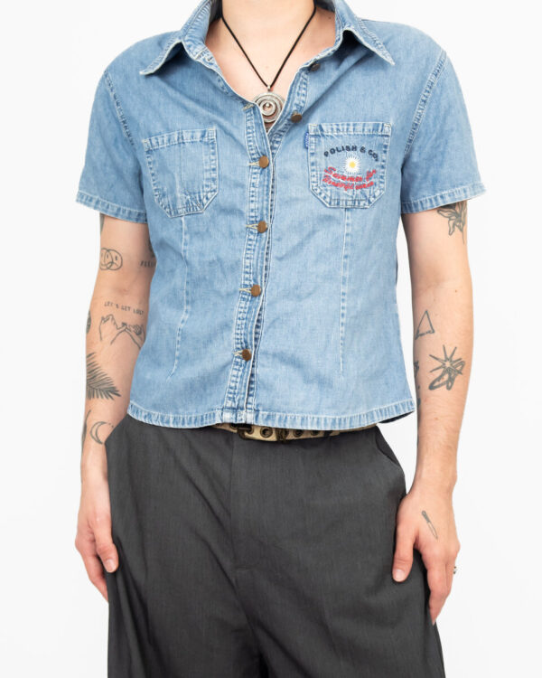 blusa jeans polish cgc