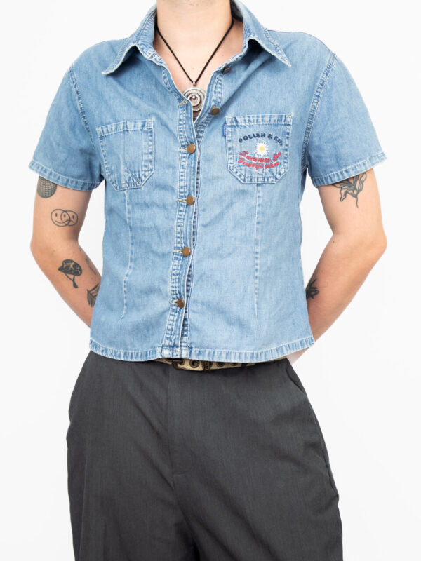 blusa jeans polish cgc