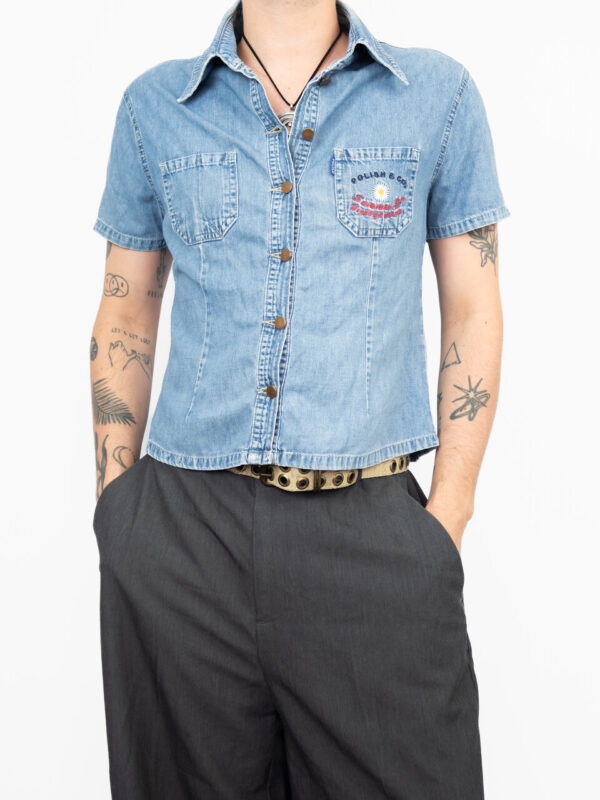 blusa jeans polish cgc