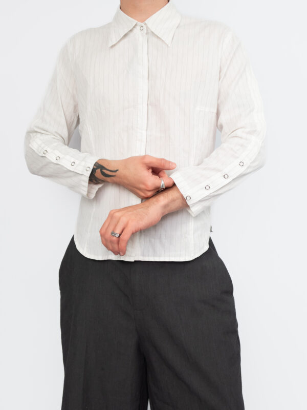 blusa office white