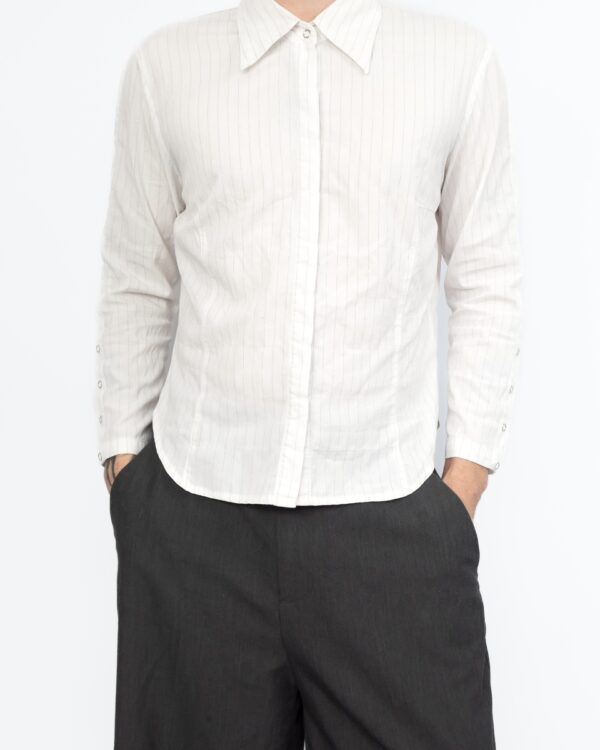 blusa office white