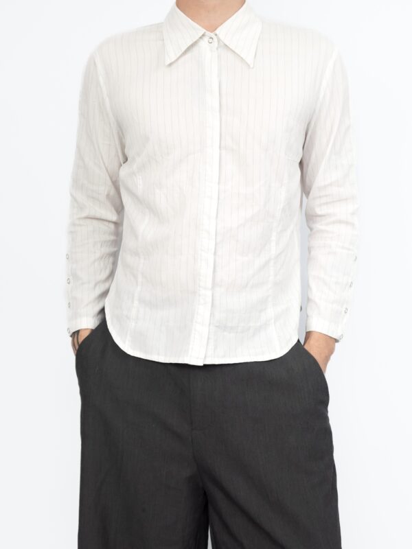 blusa office white