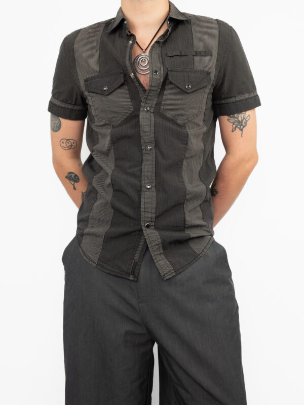 camisa armani black
