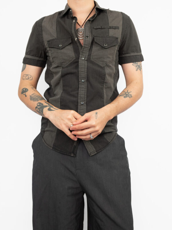 camisa armani black