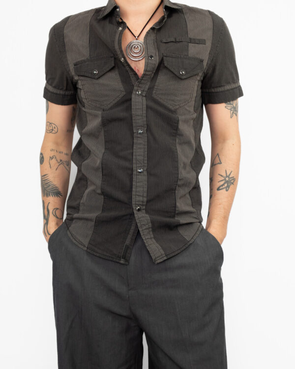 camisa armani black