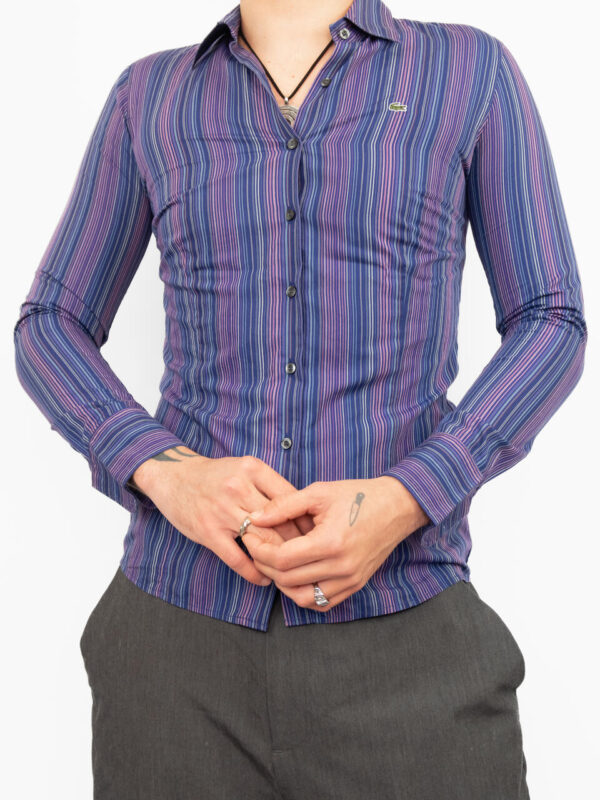camisa lacoste purple