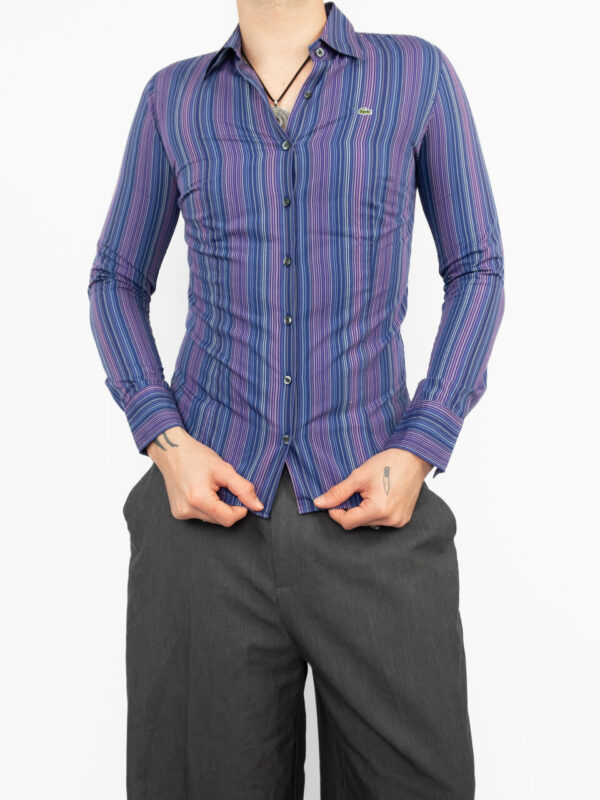 camisa lacoste purple