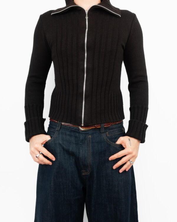 blusa gola alta noir