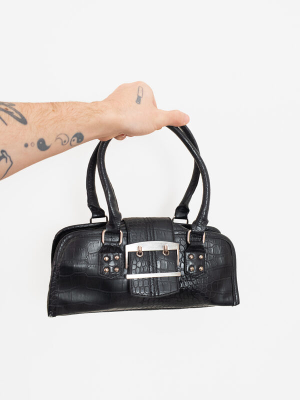 bolsa noir croco