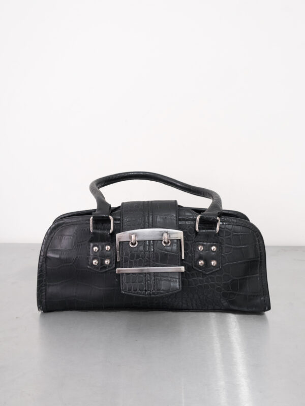 bolsa noir croco