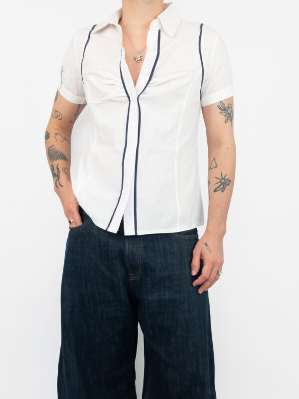 camisa office listras