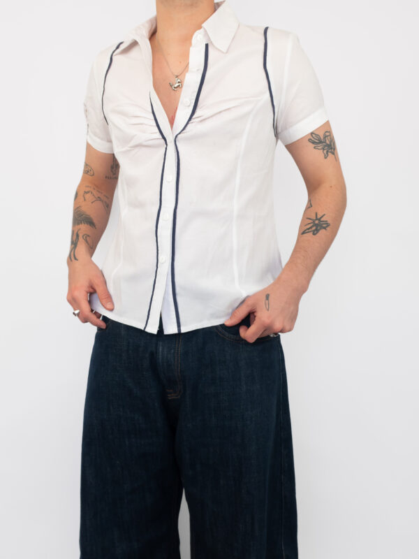 camisa office listras