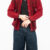 pullover red flower