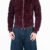 blusa veludo wine