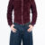 blusa veludo wine